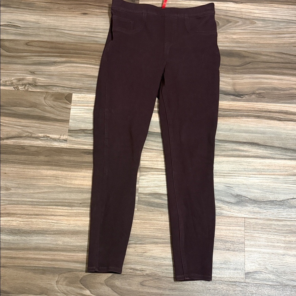 Spanx Jean-Ish Ankle Leggings Women's M Skinny High Rise Stretch Brandywine